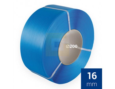 PP Band blauw 16mm, rol met 2000 mtr Omsnoeringsband