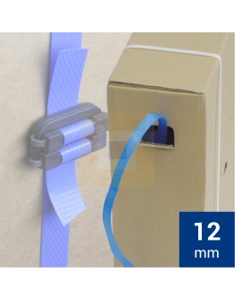 PP Band 12mm blauw 1000mtr dispenserdoos