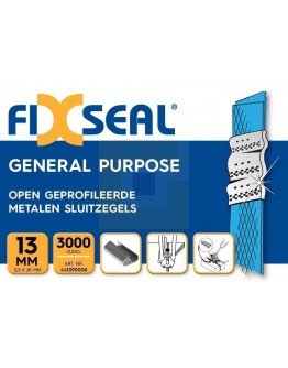 Metalen sluitzegels FIXSEAL geprofileerd 13mm. 3000x