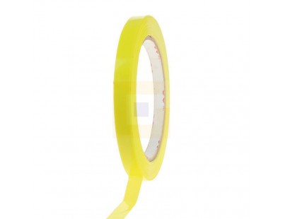 Zakkensluiter tape PVC geel 9mm Tape - Plakband