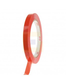 Zakkensluiter tape PVC rood 9mm
