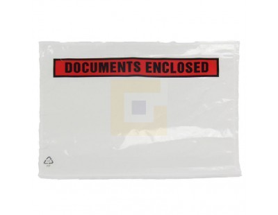 Documenthoezen "Documents enclosed " A5 225x165mm 1.000 stuks Etiketten en signalering