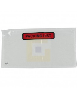 Documenthoesjes "Packing list"  DL 1/3-A4 225x122mm 1.000 Stuks