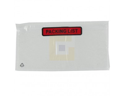 Documenthoesjes "Packing list"  DL 1/3-A4 225x122mm 1.000 Stuks Etiketten en signalering