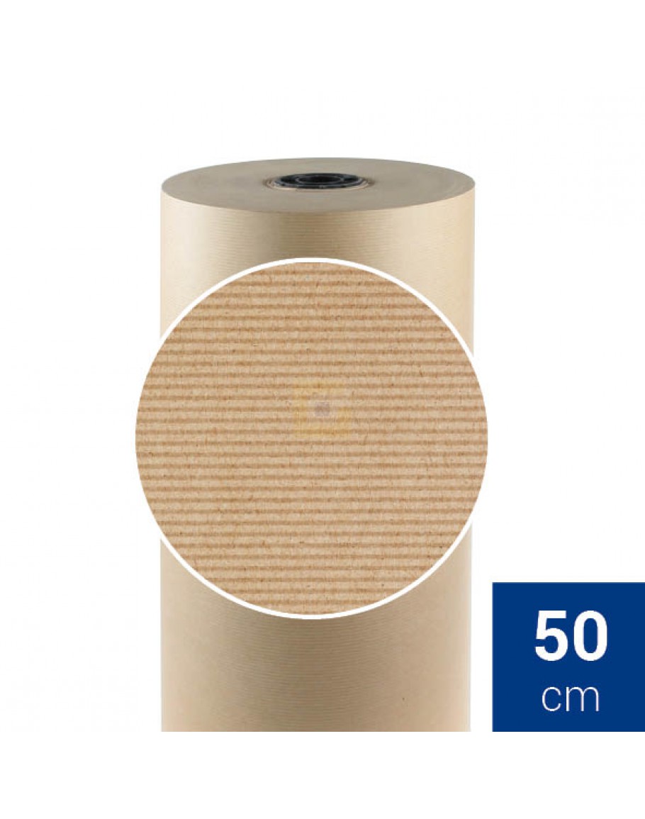 Elektronisch Ongedaan maken Kilometers 50cm bruin pakpapier Natronkraft, 70grs, rol 12.5kg