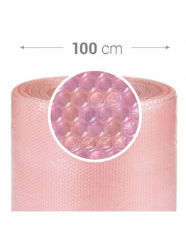 Luchtkussenfolie Anti-statisch roze, 100cm x 100m