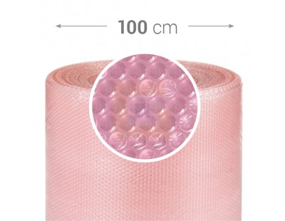 Luchtkussenfolie Anti-statisch roze, 100cm x 100m Productbescherming