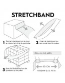 Stretchband - Palletelastiek van folie - 100 x 1200mm - Box 100st. Rekwikkelfolie