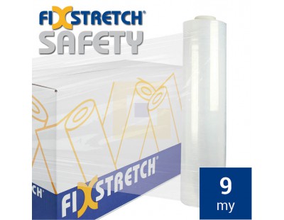FixStretch Safety wikkelfolie 9my / 45cm / 300mtr Rekwikkelfolie