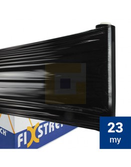 FixStretch wikkelfolie zwart 23my / 50cm / 270mtr