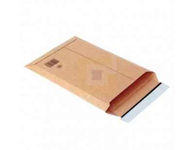 Golfkarton-envelop bruin 150 x 250 x (-) 28mm, uitvouwbaar Verzendenveloppen karton